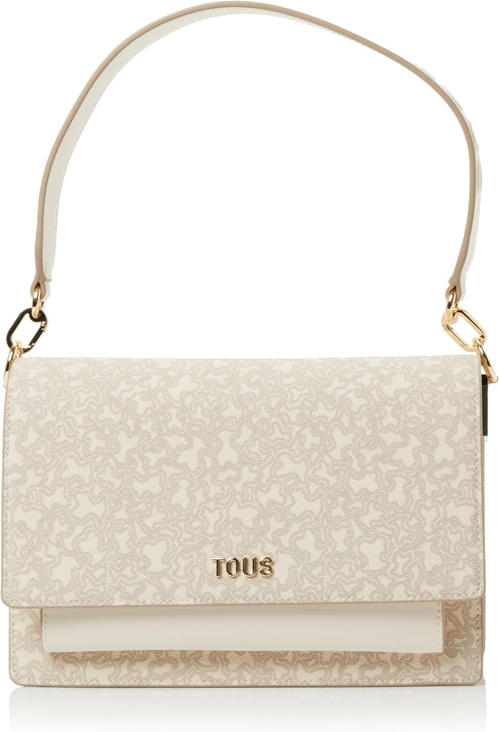 TOUS Bandolera Mediana Audree Beige, Para Mujer, Medidas 16,5 x 25 x 12,5 cm, Colección Kaos Mini Lines
