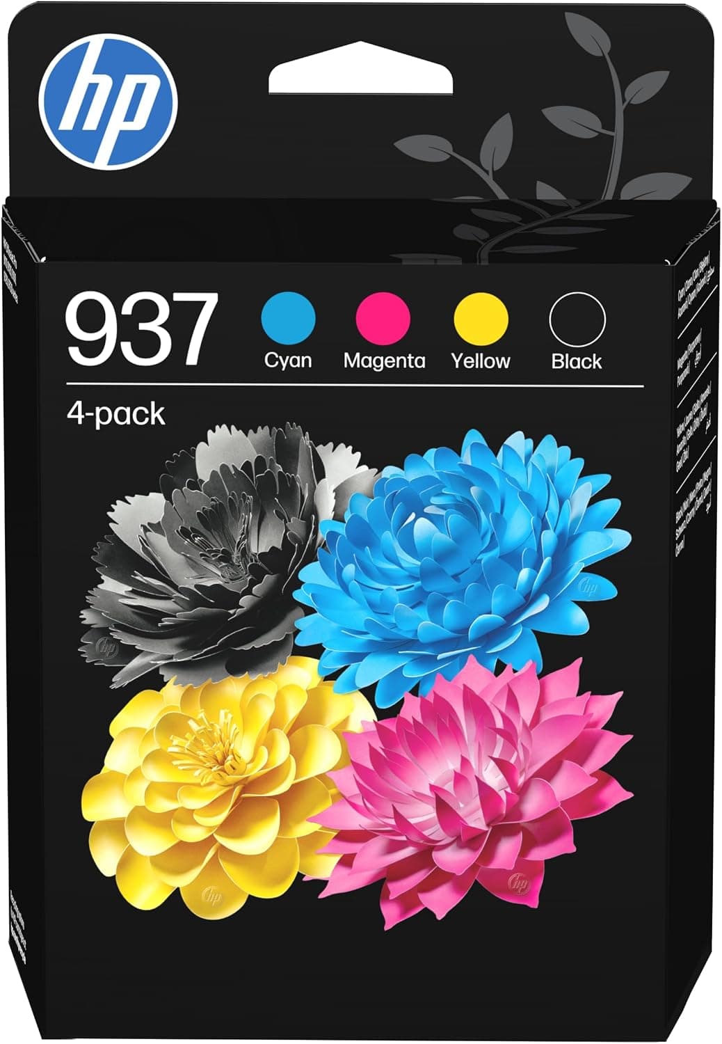 HP 937 Negro, Cian, Magenta, Amarillo, Pack de 4 Cartuchos Tinta Originales