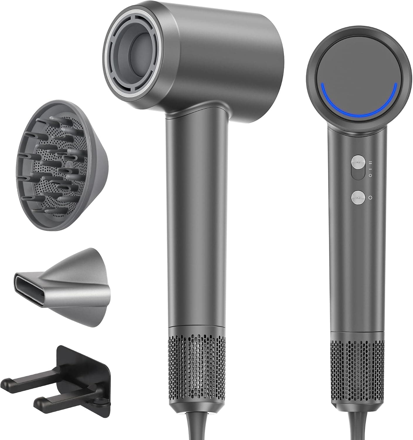 Secador De Pelo Con Difusor, 110.000 RPM, 4 Temperaturas