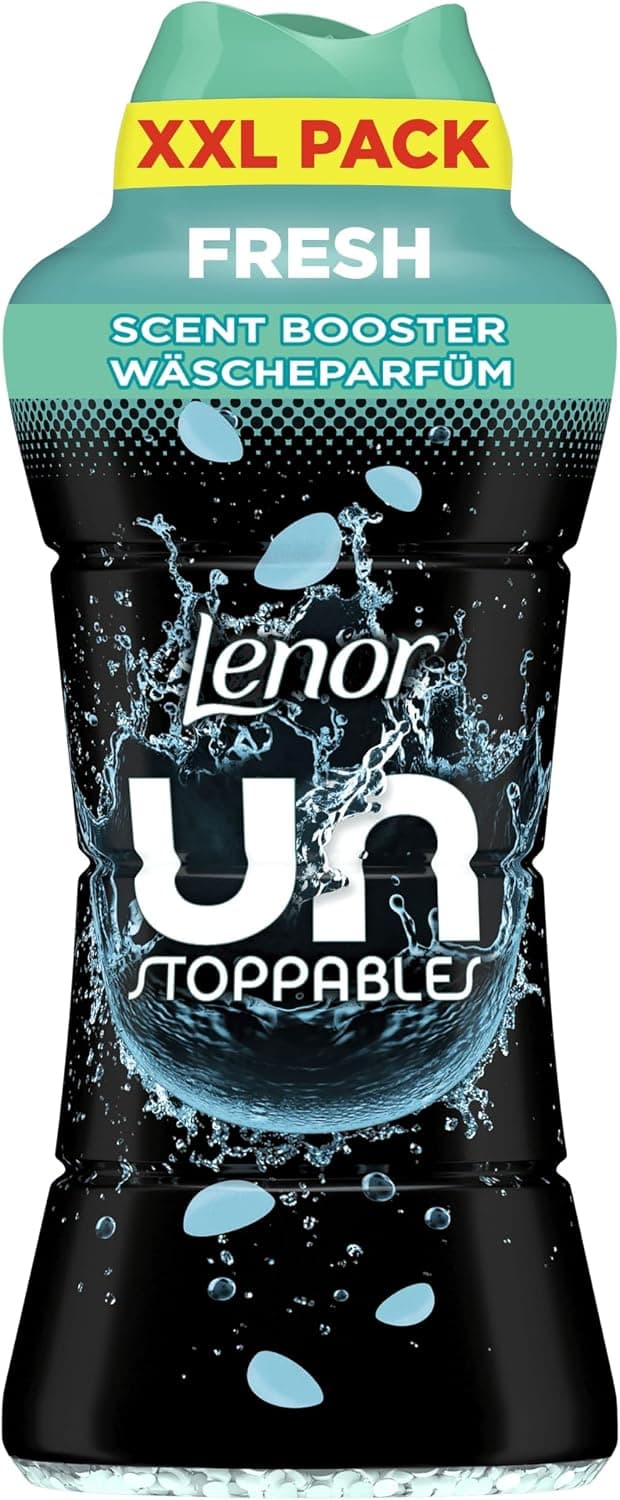 LENOR Unstoppables Perlas de Perfume para la Ropa, 61 Lavados (735g), Suavizante con Fragancia Fresca, Potenciador de Frescor