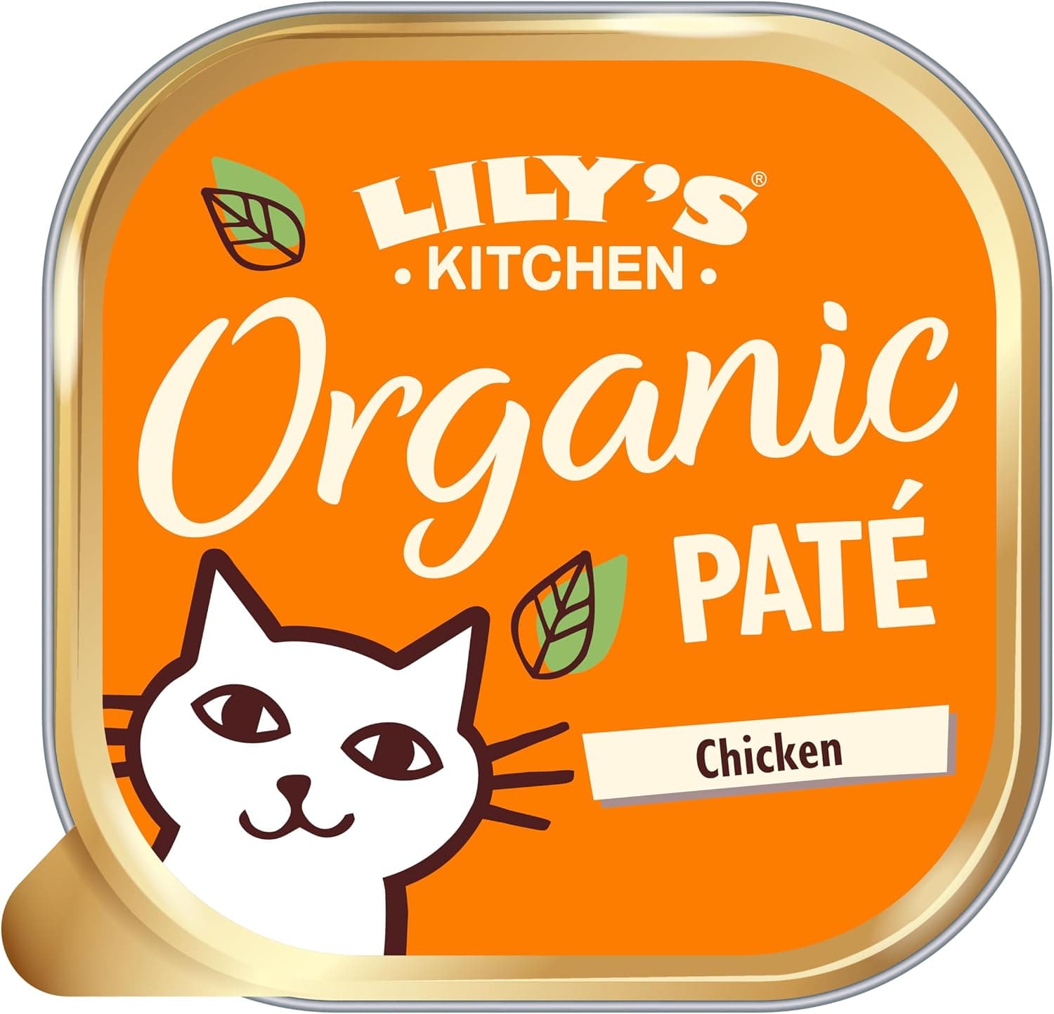 Lily's Kitchen Elaborado con ingredientes naturales bandeja de alimento húmedo para gatos adultos pollo orgánico receta sin cereales 19 × 85g