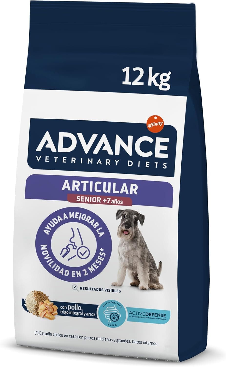 Advance Veterinary Diets Articular Care Senior, Pienso para Perros Senior con Problemas de Articulaciones, 12kg
