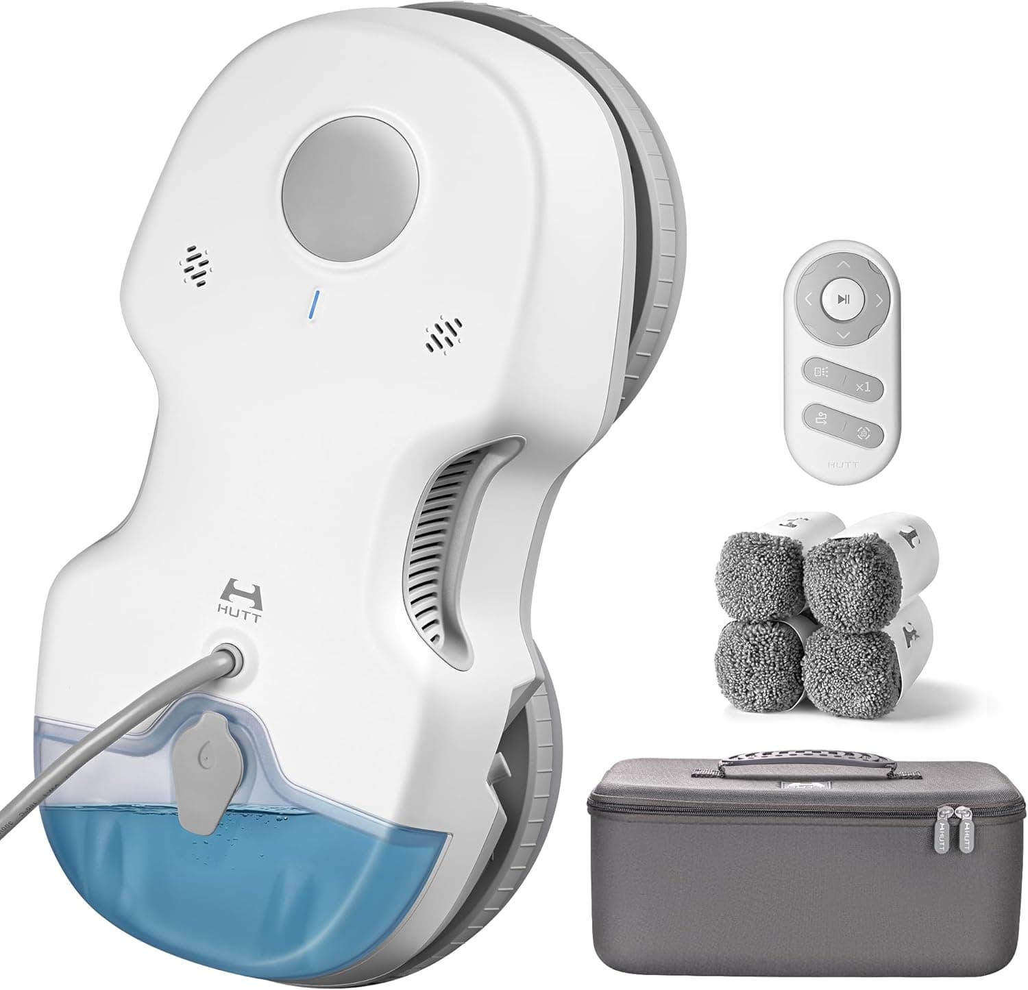 HUTT S7 Robot Limpiacristales 6500Pa, Robot Limpiador de Ventanas con Pulverización Automática, Sistema Dual Drive Flotante 3D, Navegación Inteligente y Protección Múltiple