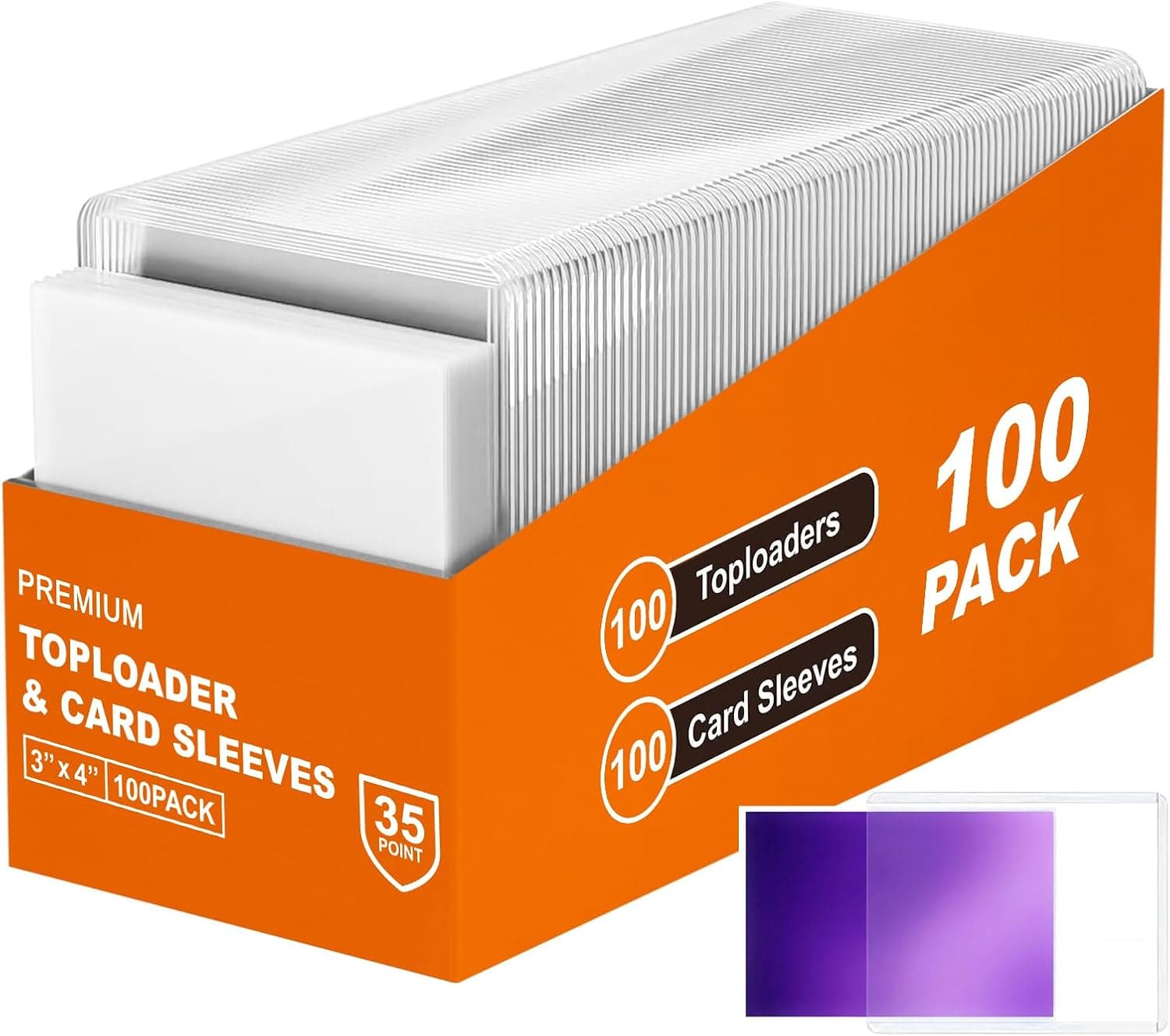 Toploaders: 100 Ffundas Rígidas Para Cartas (3" x 4") Card Sleeves