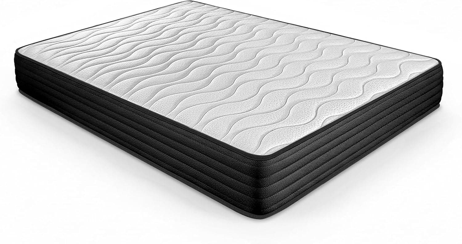 DUÉRMETE ONLINE - Colchón Viscoelástico Pocket Visco Reversible (Cara Invierno-Verano) Firmeza-Dureza Media-Alta, Grosor 20cm, Antiácaros, Antibacerias e Hipoalergénico, 135x200