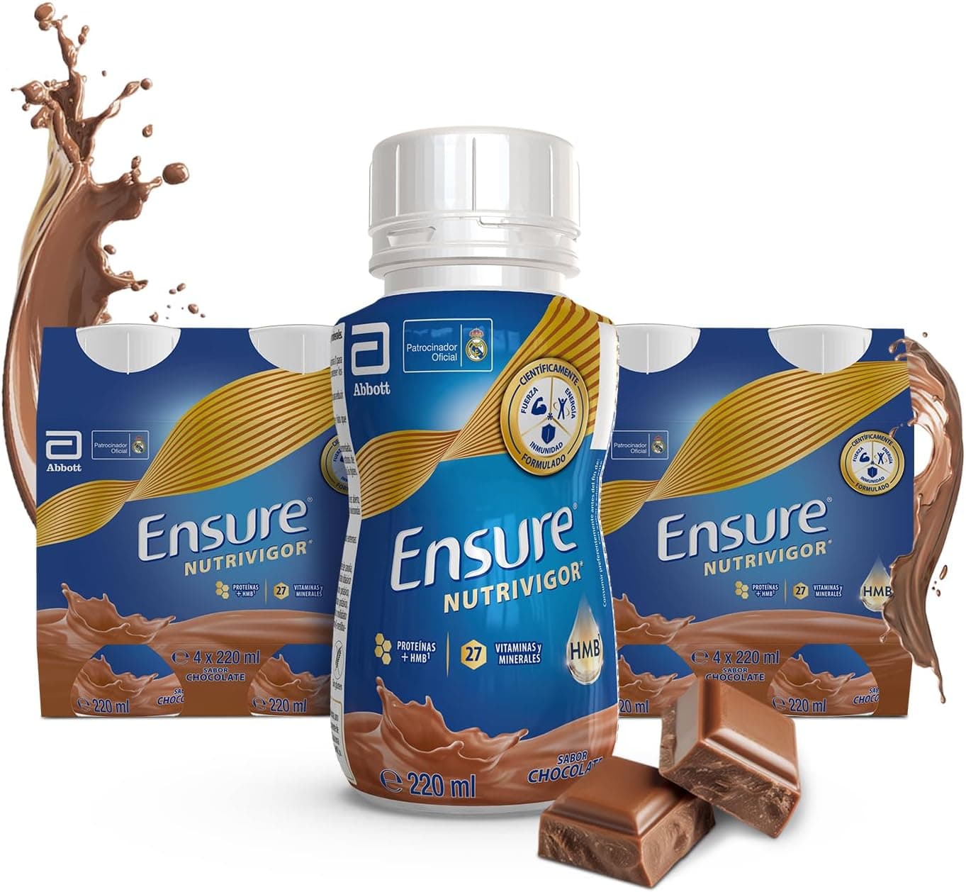 Ensure Nutrivigor Chocolate 8 x 220 ml, Nutrición para Adultos