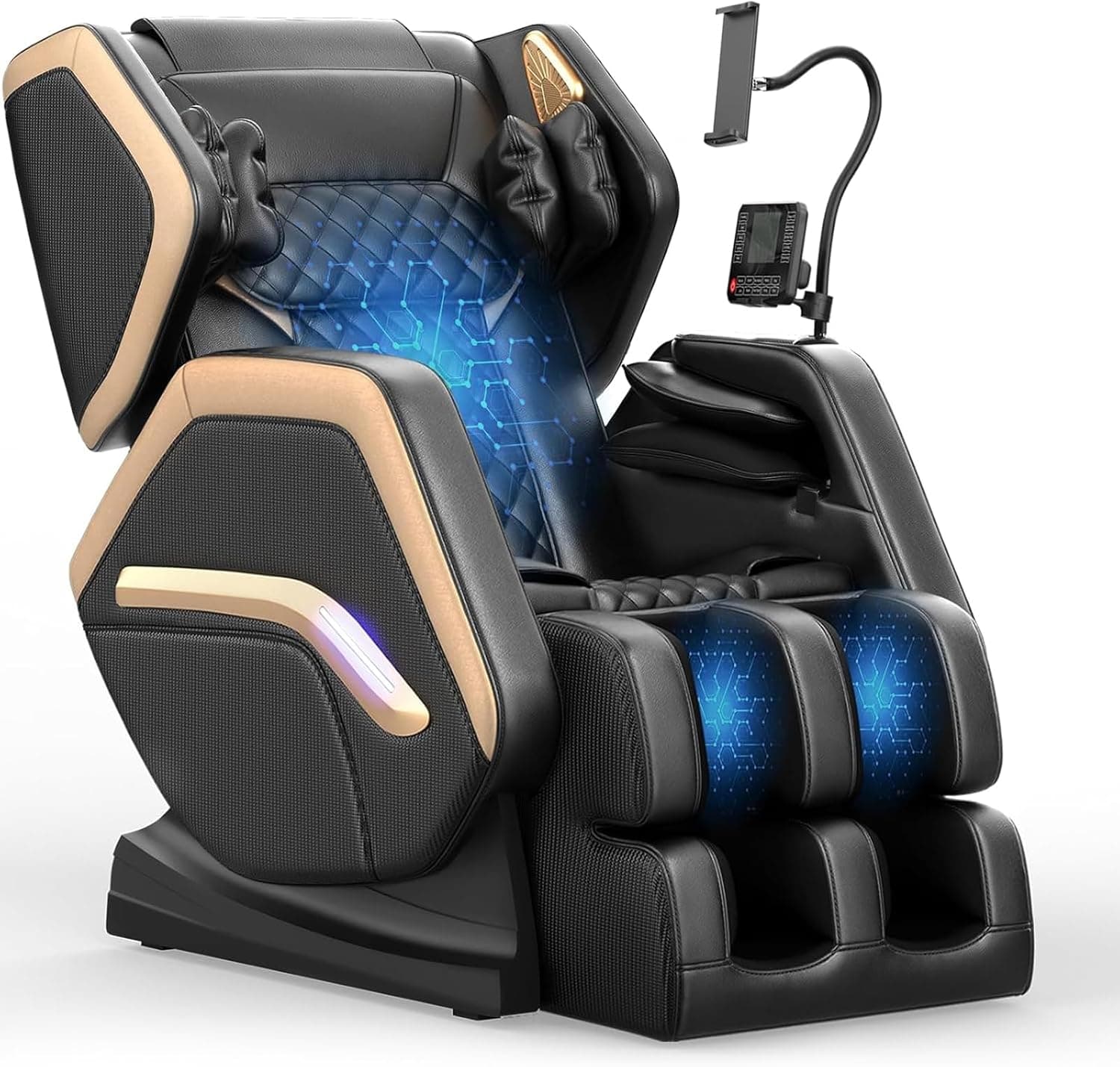 Sillón de Masaje, sillón reclinable de Cuerpo Completo con 14 Rodillos
