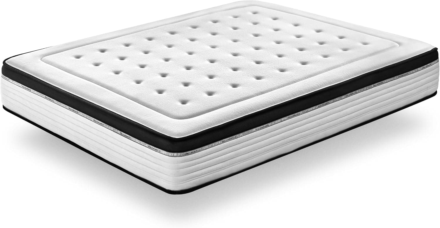 KUO Dream - Colchón Viscoelástico Bio Memory | 90x190 cm | Grosor 26 cm | Reversible Verano/Invierno | Termo-regulador | Transpirable | Firmeza Media-Alta | Ignífugo | Hecho en España