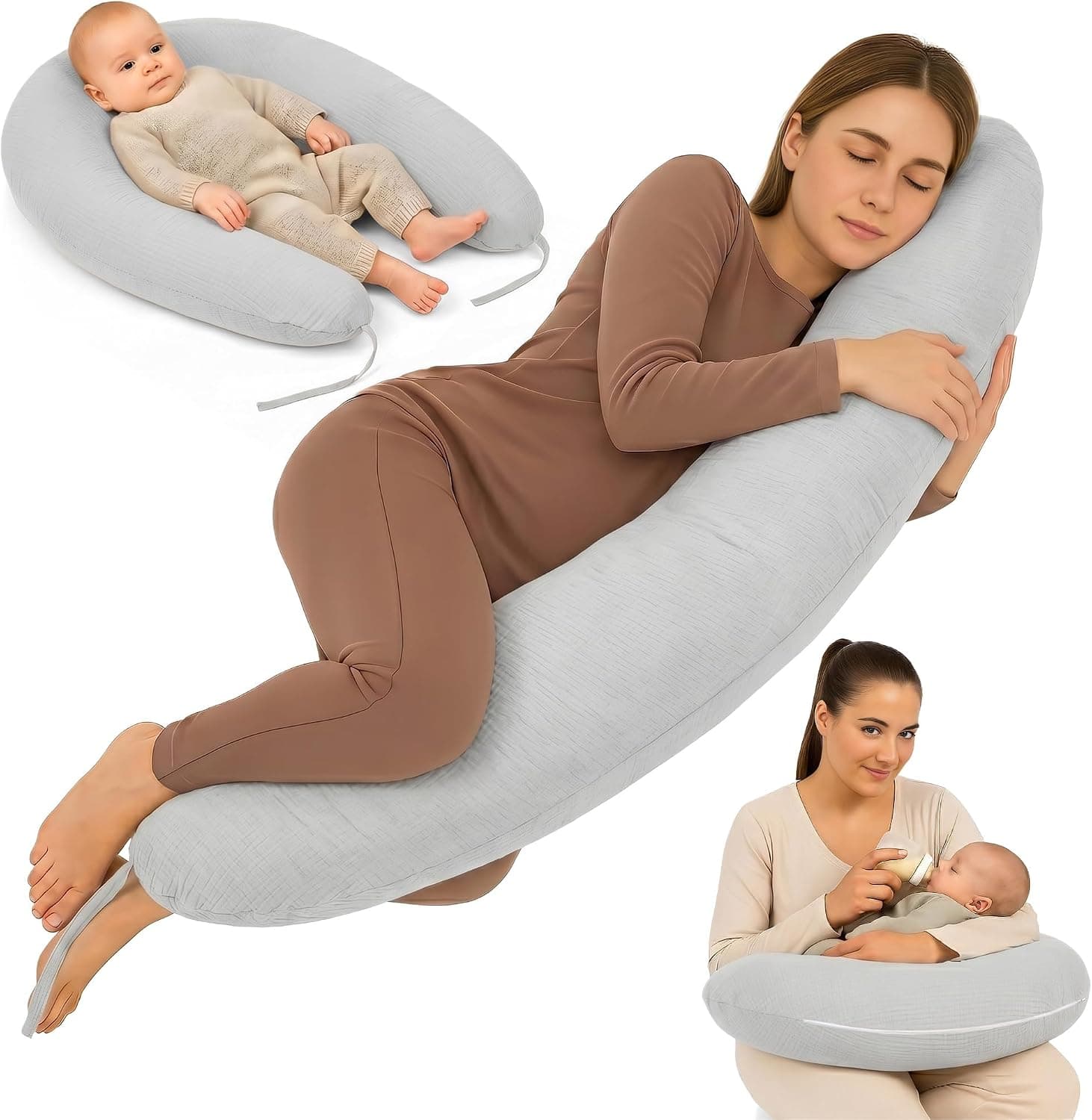 Cojín lactancia 190 cm almohada embarazada Pregnancy Pillow maternidad