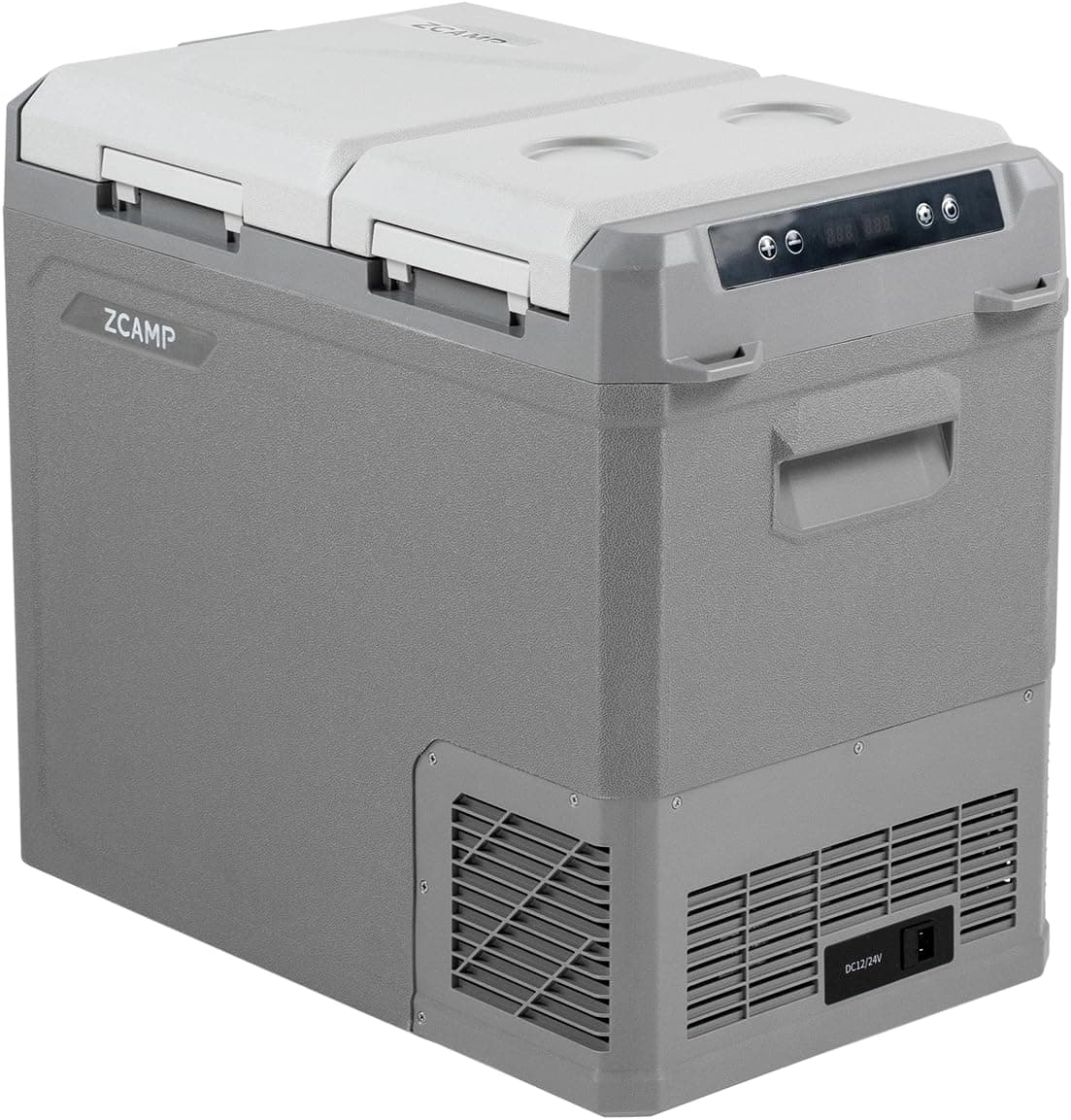 GES55 40L Doble Zona Nevera Portátil Eléctrica Refrigerador de Coche 12V 24V mini frigorífico CA 220v para Hogar, Camping, Viajes, Automóvil, 20ºC a 20ºC