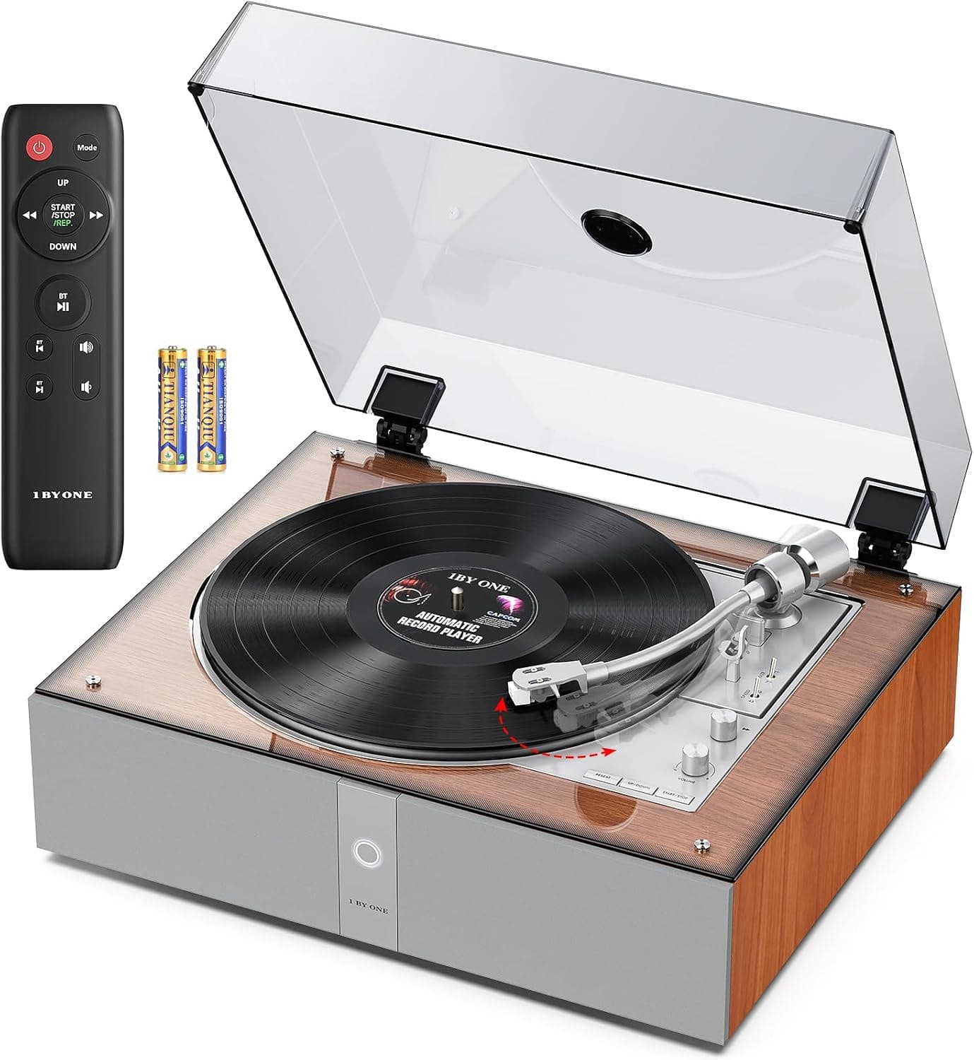 1 BY ONE Tocadiscos de Vinilo Totalmente Automático Todo en Uno