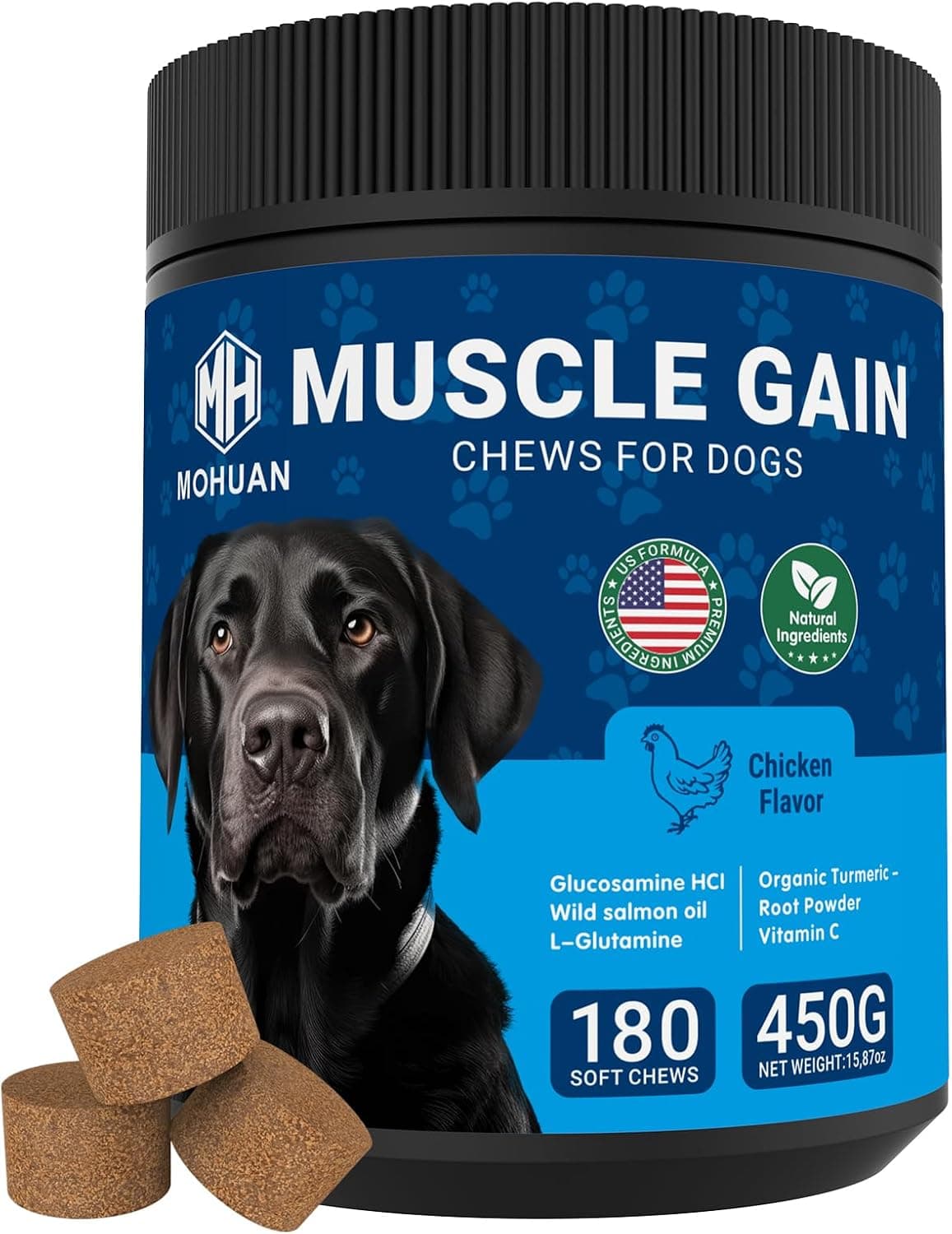 Integratore Crescita Muscolare Cani Proteine 11-in-1 180 Snack