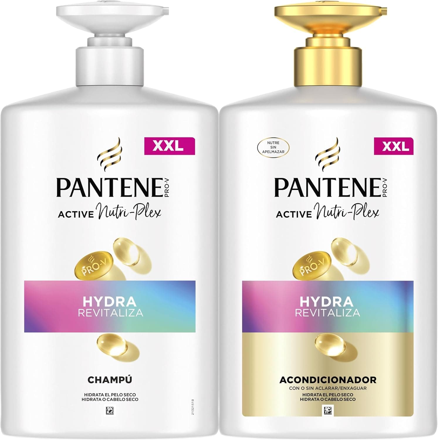 Pantene Pro-V Hydra Revitaliza Champú 1L + Acondicionador 800ml Pelo Seco