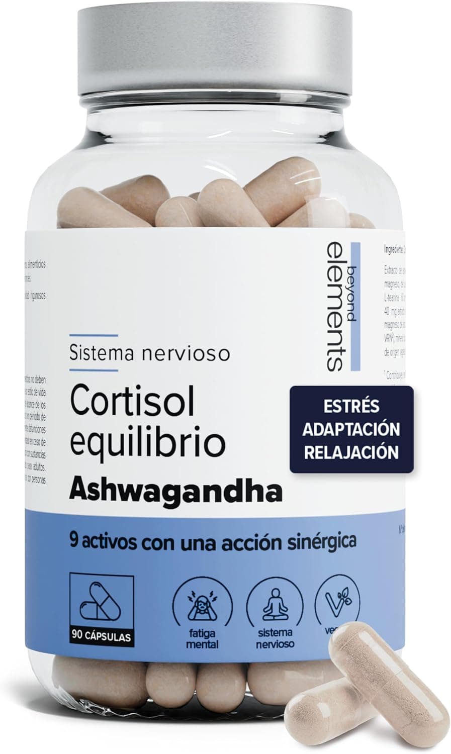 Cortisol Equilibrio – Estrés y Fatiga – Complejo de 9 Activos Sinérgicos