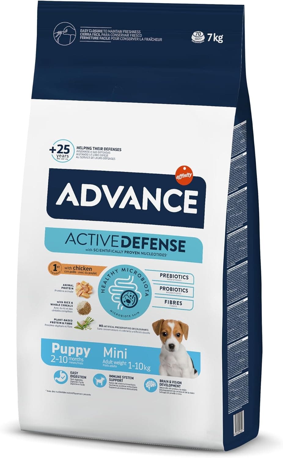 Advance Mini Puppy, Pienso para Perros Puppy de Razas Pequeñas con Pollo, 7kg