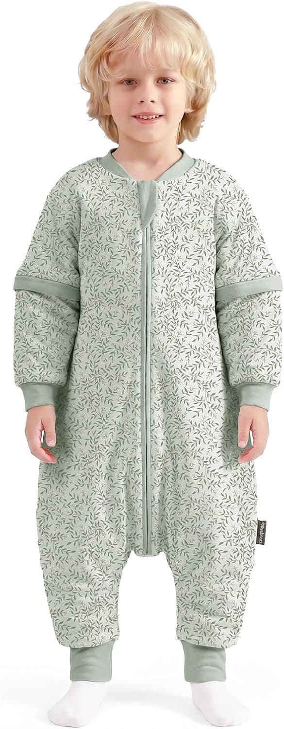 Mosebears Saco de dormir bebé 2.5 TOG, algodón,(Green,6-18 meses)