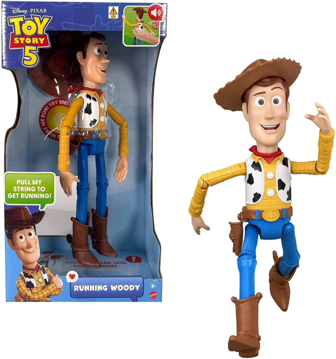 Mattel Disney y Pixar Toy Story 5 Woody Corredor