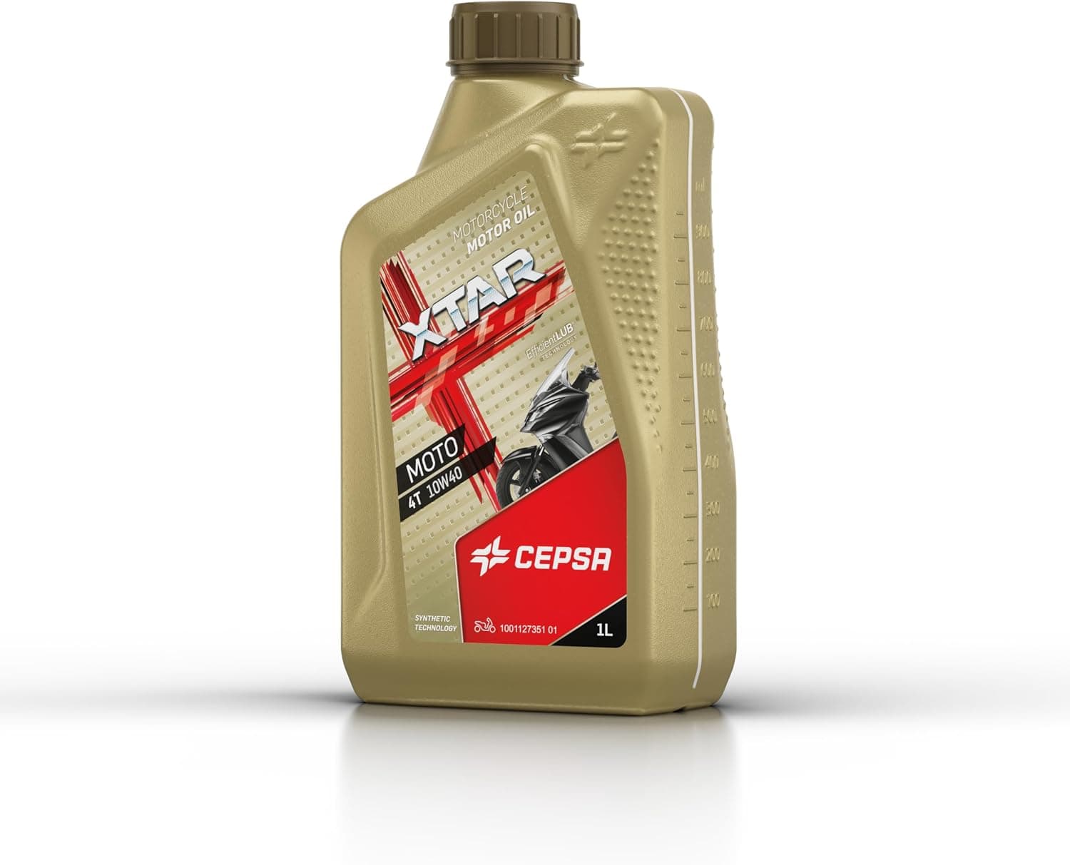CEPSA XTAR Moto 4T 10W40 (1L) Lubricante multigrado Semi-sintético para Motos de 4T