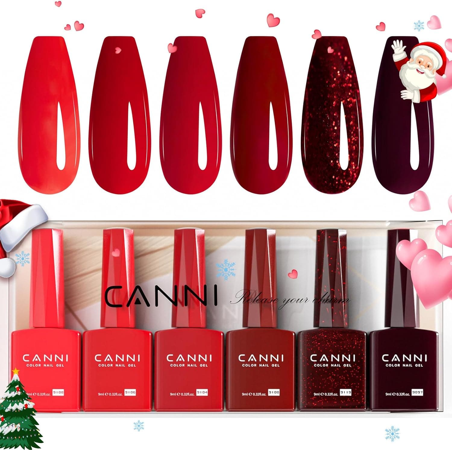 CANNI Esmaltes Semipermanentes de Uñas en Gel 6 Color