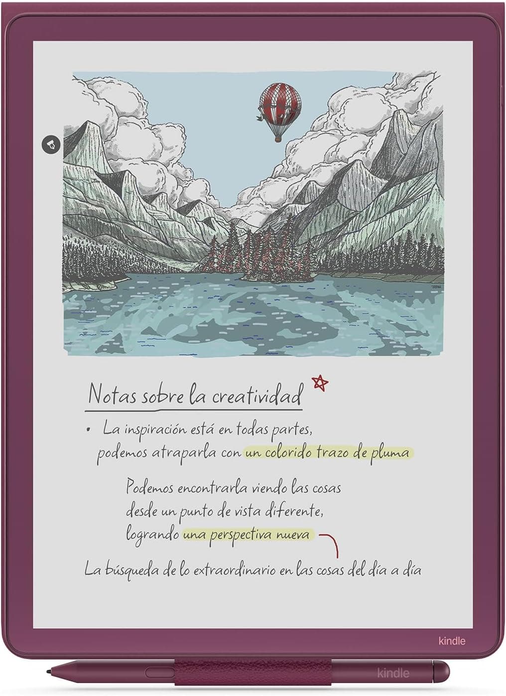 Funda para Amazon Kindle Scribe: práctica funda protectora con tapa plegable y acople magnético (piel prémium)