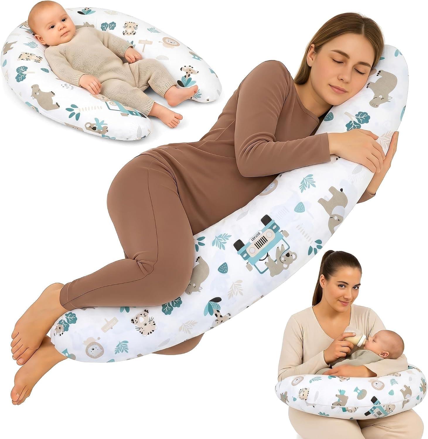 Cojín lactancia 190 cm almohada embarazada Pregnancy Pillow maternidad