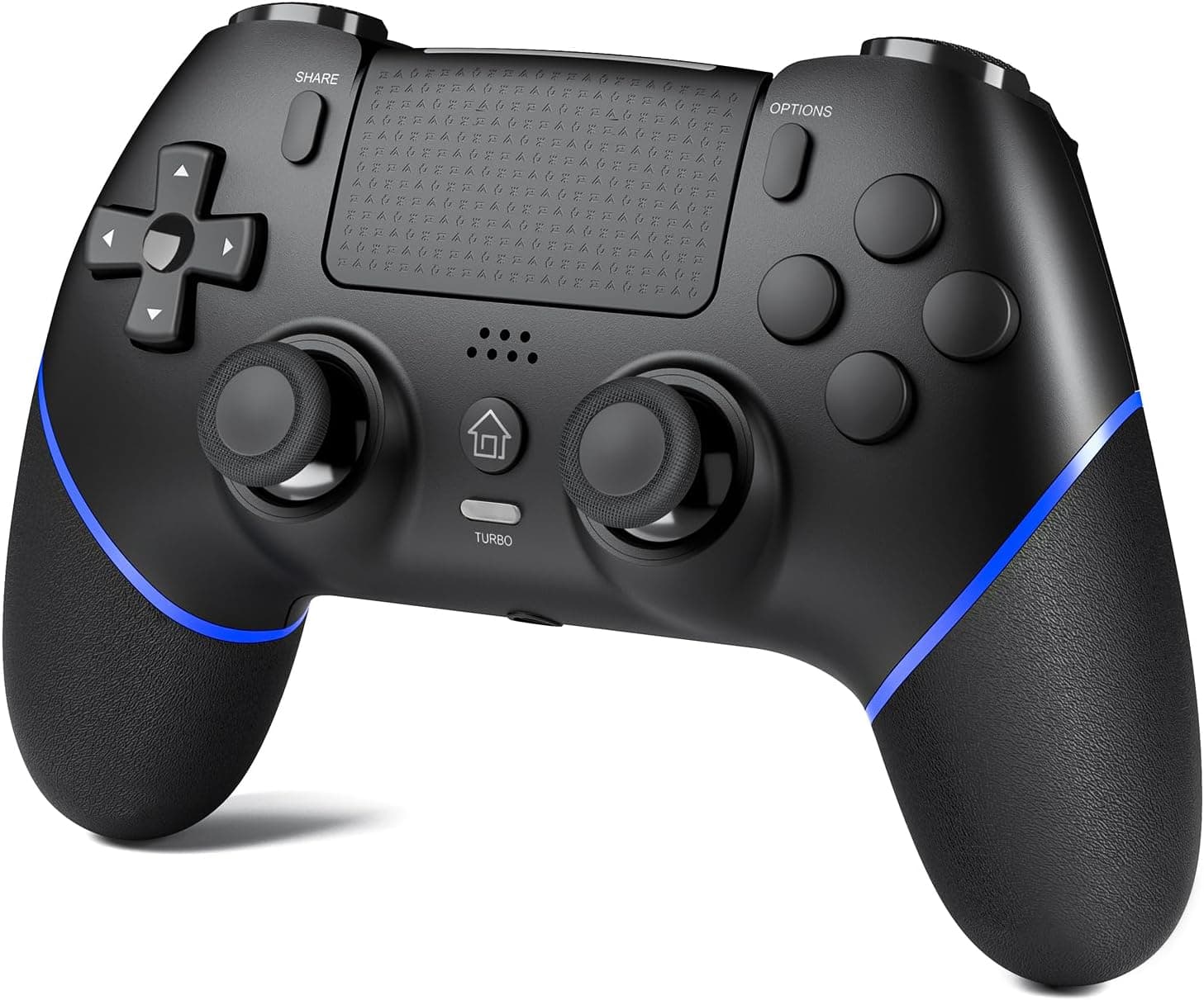 CHEREEKI Mando para PS4, Mando Play 4 Inalambrico Compatiable con P4 Pro, P4 Slim con Joystick HALL, Función de Mapeo, Giroscopio y Vibración Dual