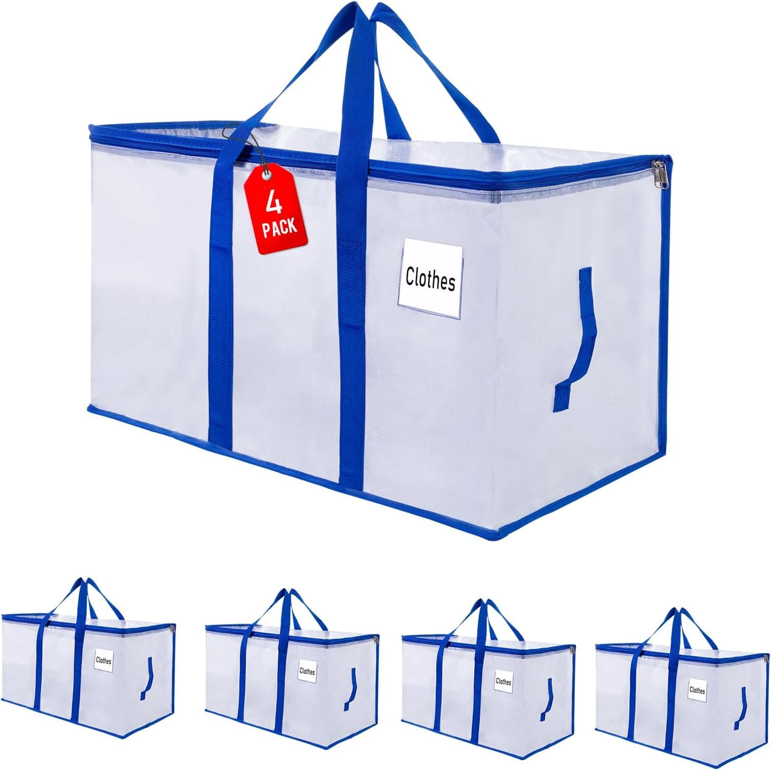Bolsas de mudanza Paquete de 4 Bolsas Almacenamiento Cajas