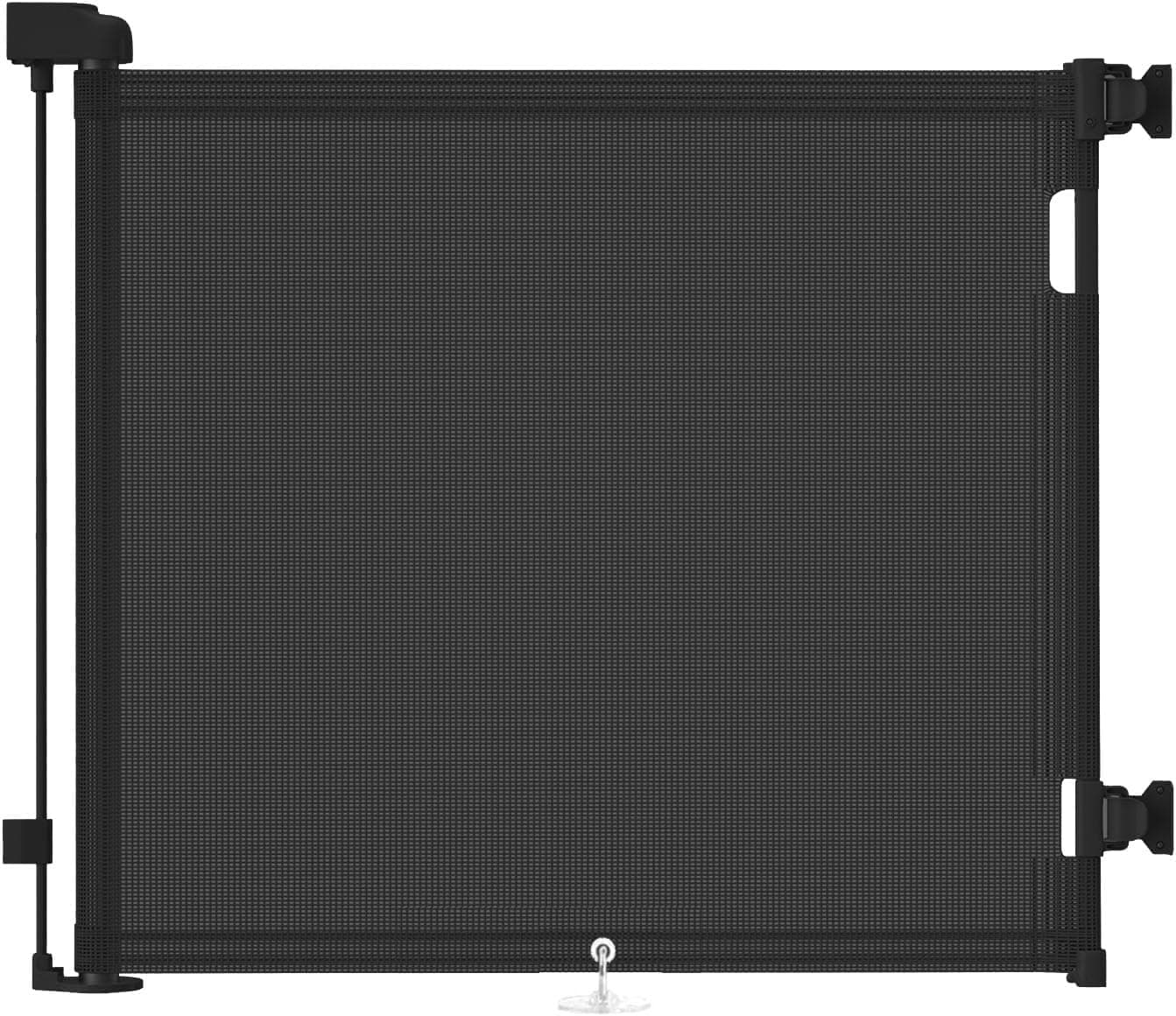 Puerta Seguridad Bebé Extensibles, Barrera Seguridad Nños y Perros, 0-150 cm Retráctil Vallas para Escaleras y Pasillos, Interiores y Exteriores