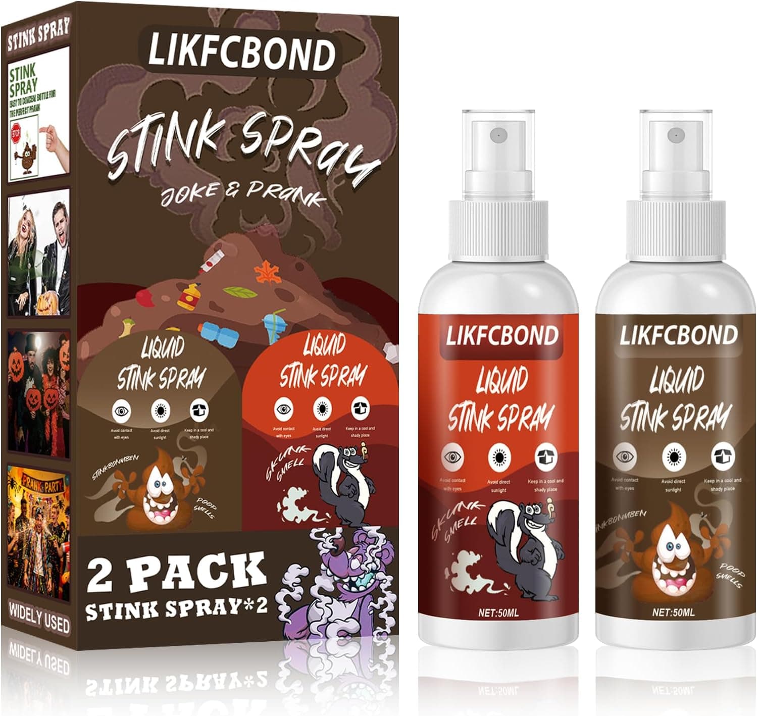Spray para Pedos Extrafuerte, Spray Pedos Apestoso, 2Pcs - 50ML