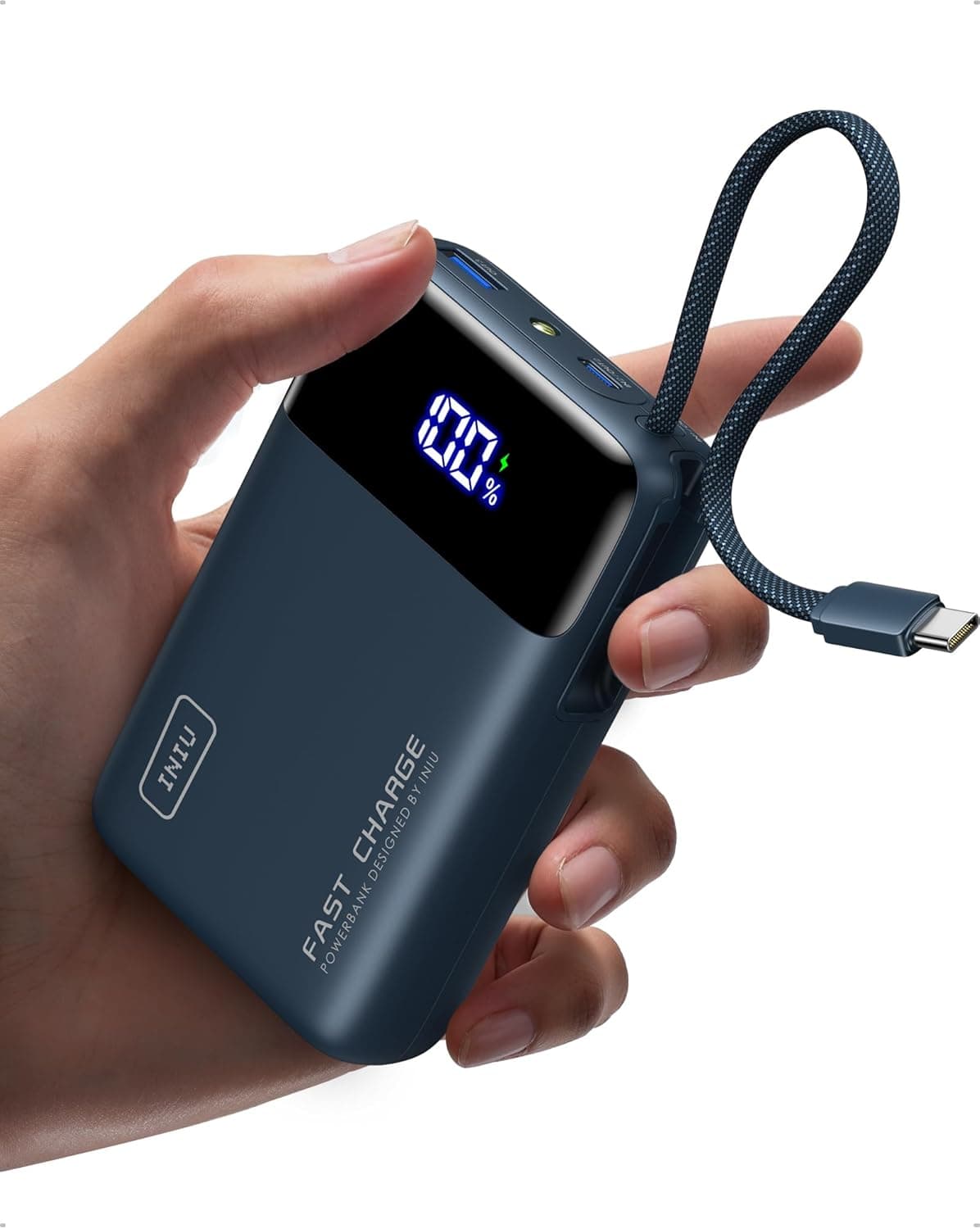 INIU Power Bank, Pequeño 20000mAh 45W Carga Rapida Travel Batería Externa