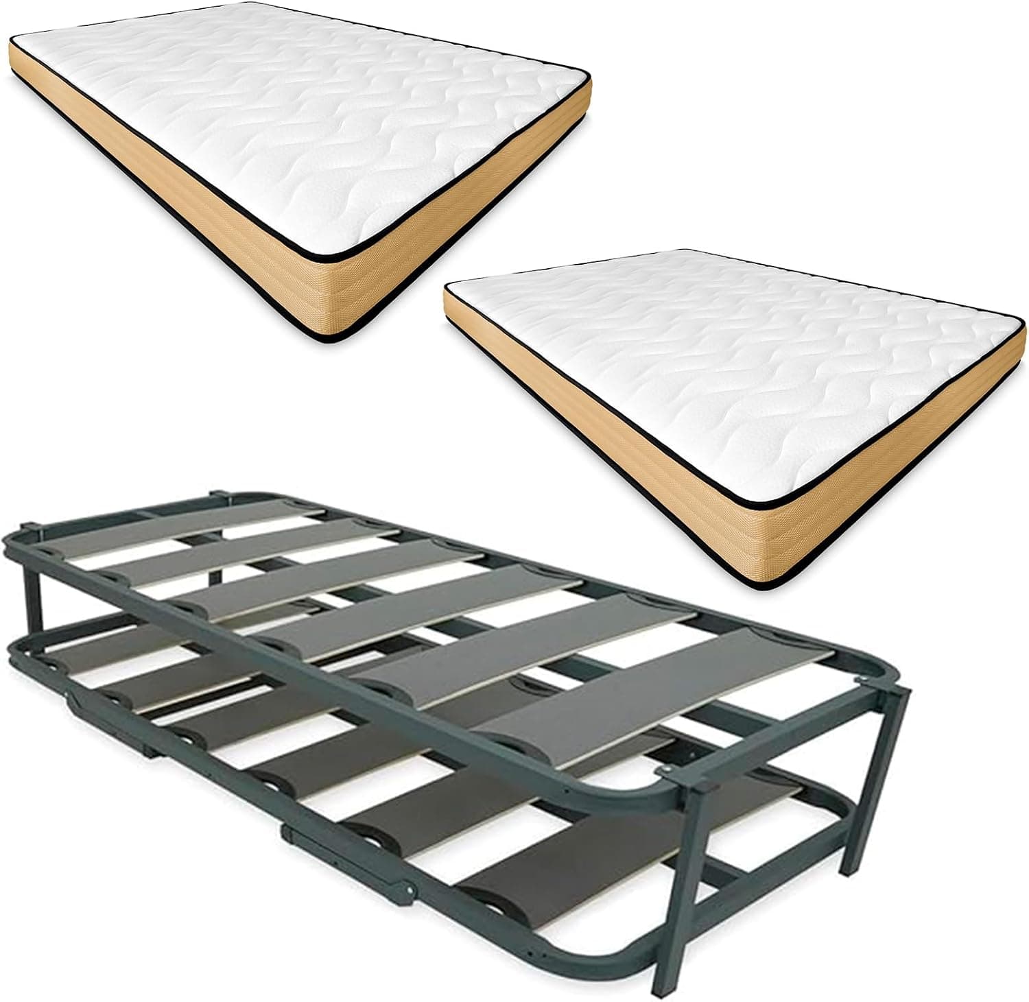 Somnia Descanso - Cama Completa con 2 Colchones Viscojunior + Cama Nido Reforzada, 90 x 190