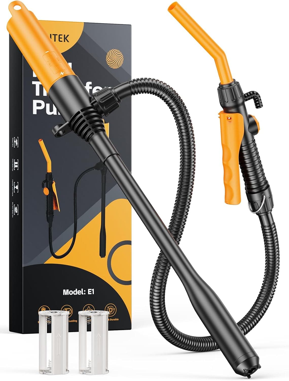 Bomba Combustible 2,6 GPM a Batería, Bomba de Gasolina Manual