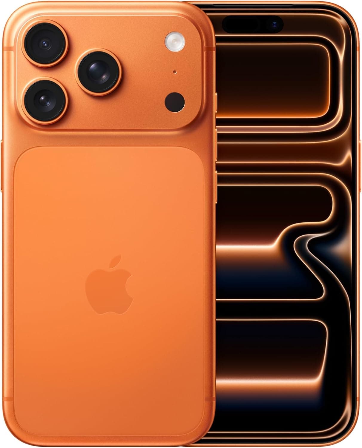 Apple iPhone 17 Pro de 256 GB: Pantalla de 6,3 Pulgadas con Promotion, Chip A19 Pro, autonomía revolucionaria, Sistema de cámaras Pro Fusion con cámara Frontal Center Stage; Naranja cósmico