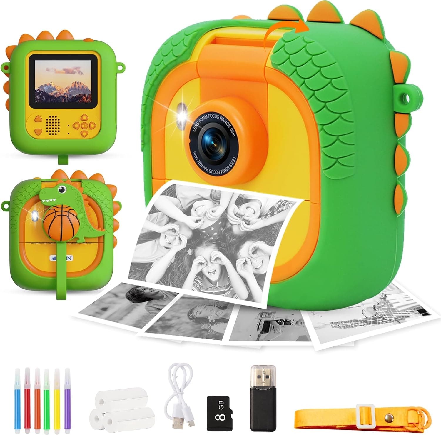 ARNSSIEN Camara Fotos Infantil Instantanea 2,4" Lente 180° Camara Infantil