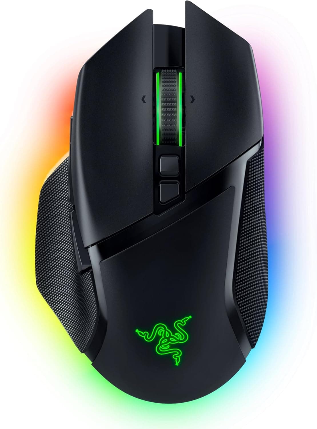Razer Basilisk V3 Pro - Ratón Inalámbrico Personalizable para Juegos con Rueda Inclinable Hyperscroll (Sensor Óptico Focus Pro 30K, Iluminación Cromática de 13 Zonas, Botones Programables 11) Negro