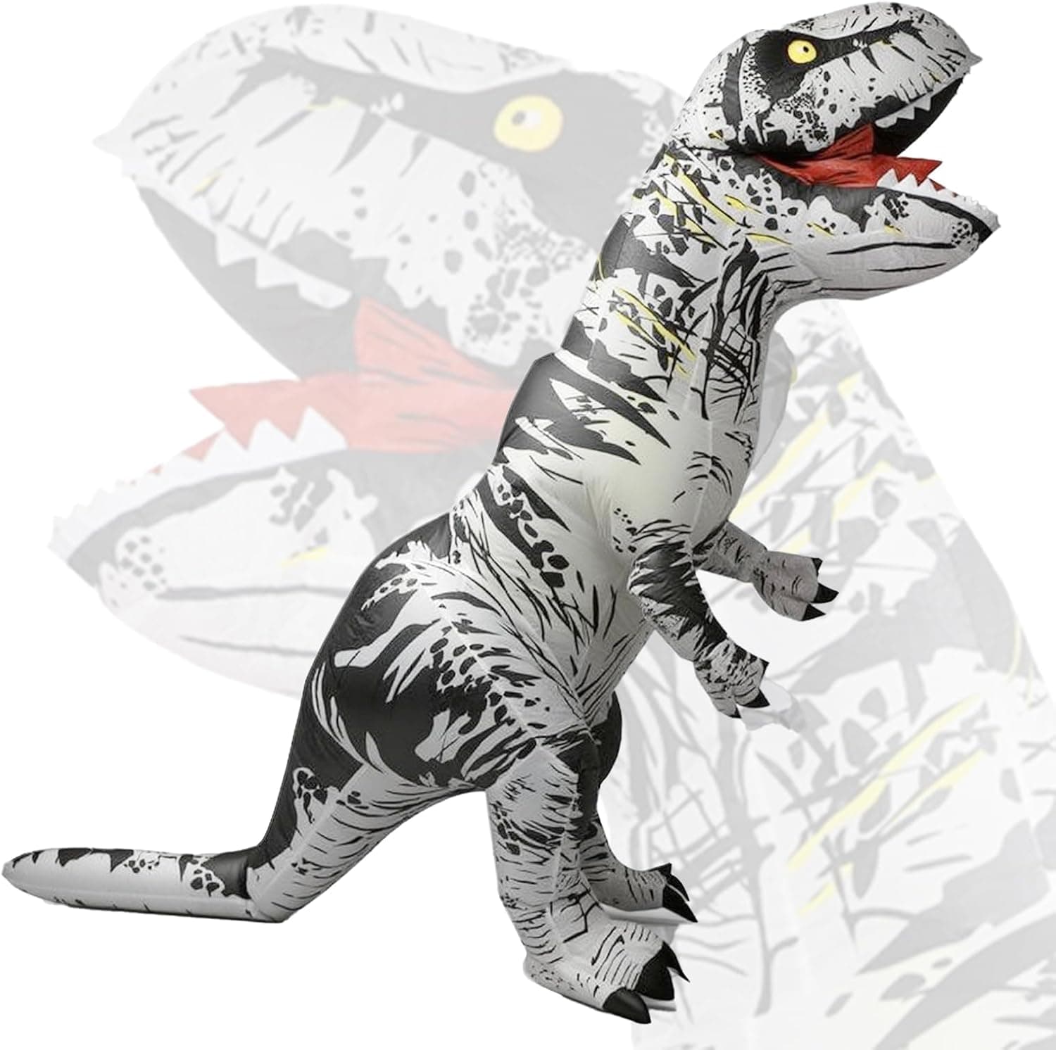 Disfraz Dinosaurio Adulto Hinchable T-Rex - Traje de Carnaval, Halloween, Fiestas - Tamaño Único, Fácil de Usar