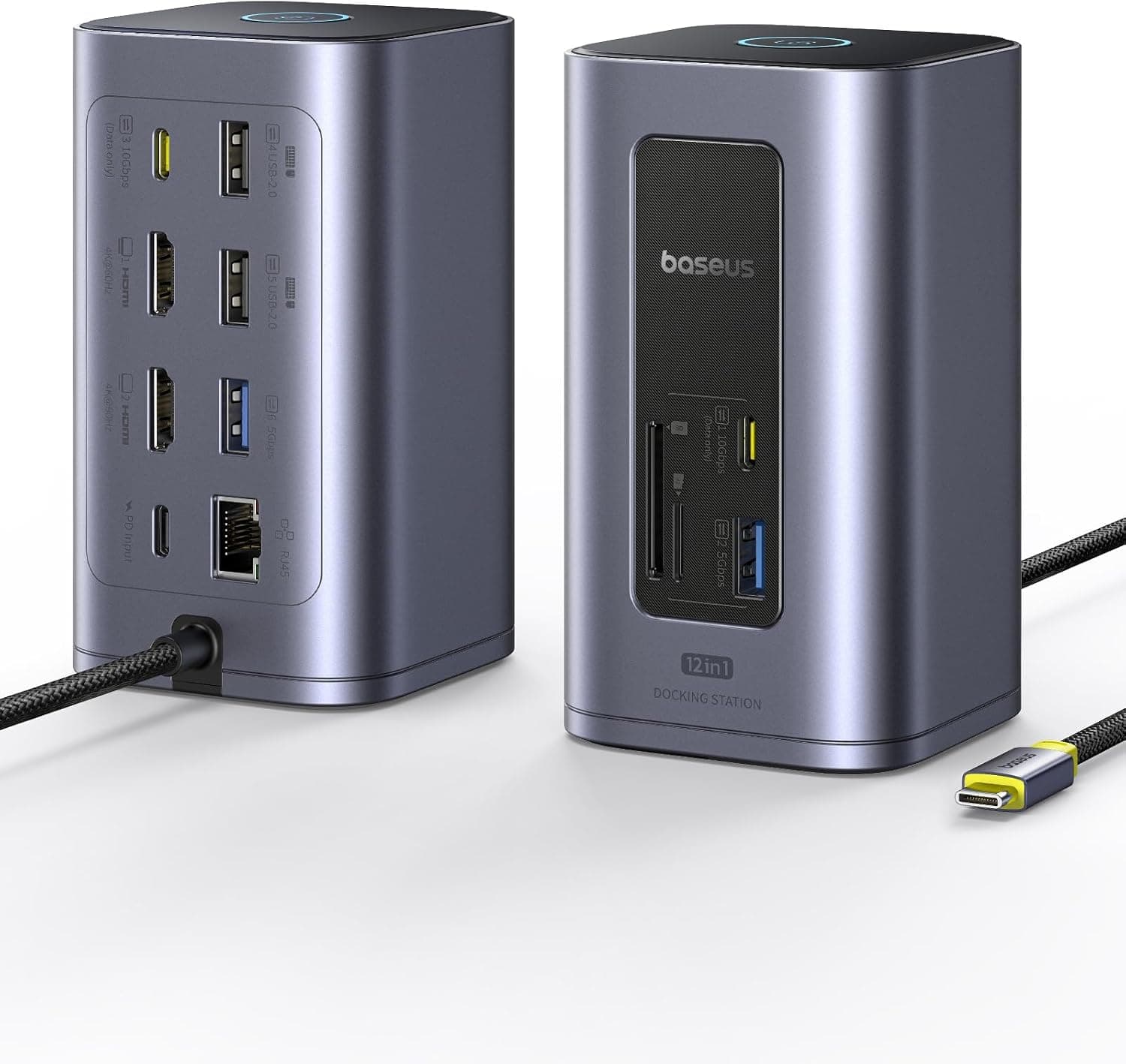 Baseus Nomos Air 12 en 1 Docking Station 2 Monitores para Windows