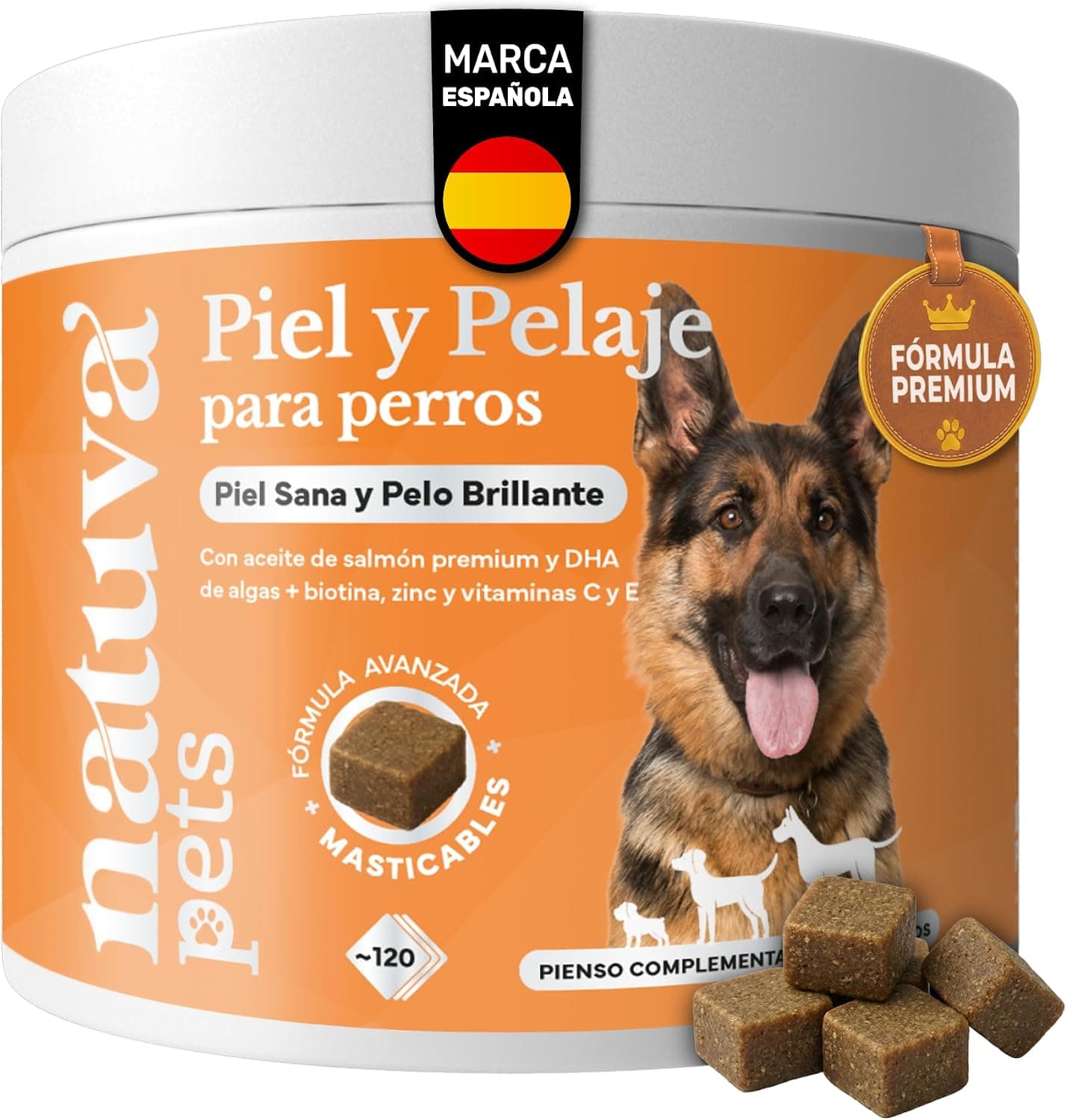 Aceite de Salmón para Perros 100% Natural - Con Omega 3 (EPA y DHA)