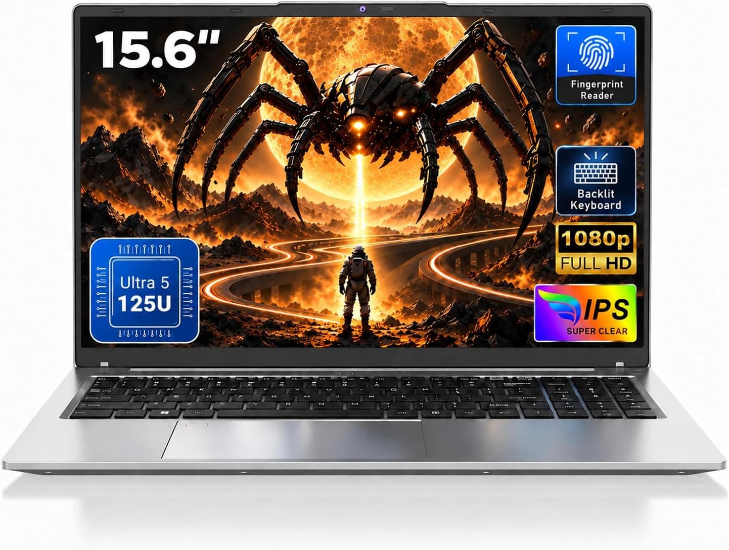 15,6 Pulgadas Gaming IA Ordenador Portátil, Ultra 5-125U, 24GB RAM 1TB SSD