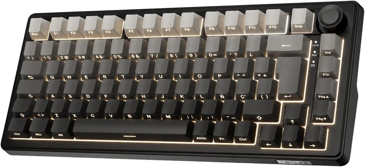 The G-Lab Keyz Elite 300 GRG - Teclado Inalámbrico TKL Mecánico QWERTY con Ñ