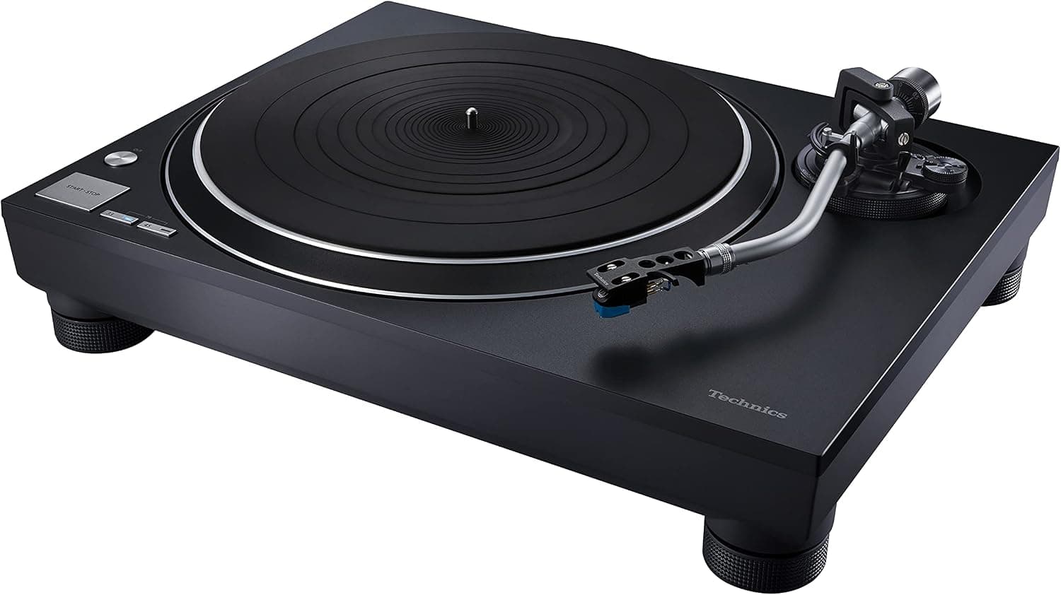 Technics SL-100 Tocadiscos Premium de Tracción Directa (Elevación Automática de la Aguja, Diseño Elegante y Clásico, Tocadiscos para DJ), Negro
