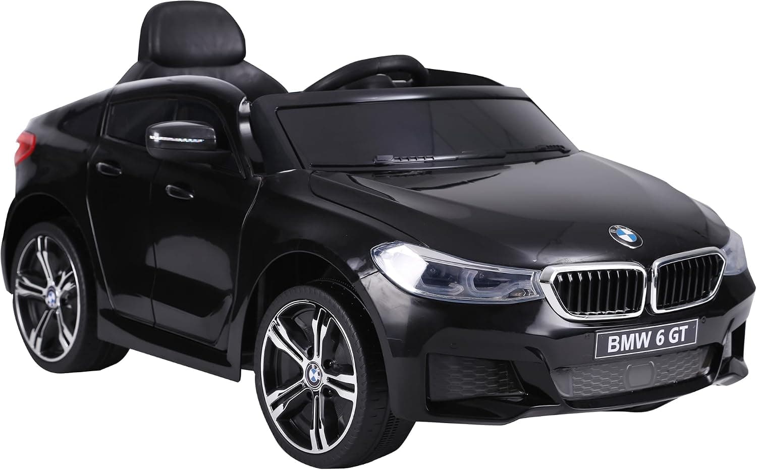 HOMCOM Coche Eléctrico BMW 6GT para Niños +3 Años 6V 106x64x51 cm Negro