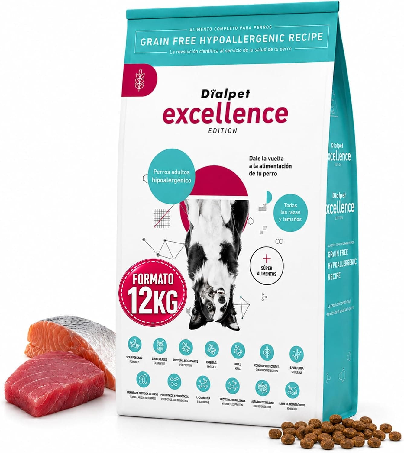 Pienso Perro Hipoalergénico Salmón y Atún Sin Cereales (12KG)