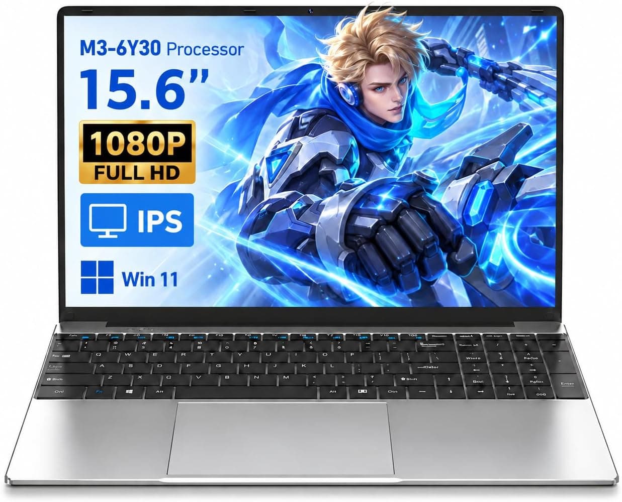 Portátil 15,6" Laptop, M3-6Y30, 16GB RAM, 512GB SSD,FHD,Win 11 Pro