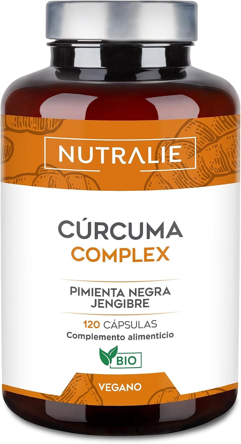 Cúrcuma Orgánica con Jengibre y Pimienta Negra (1420mg x Dosis)