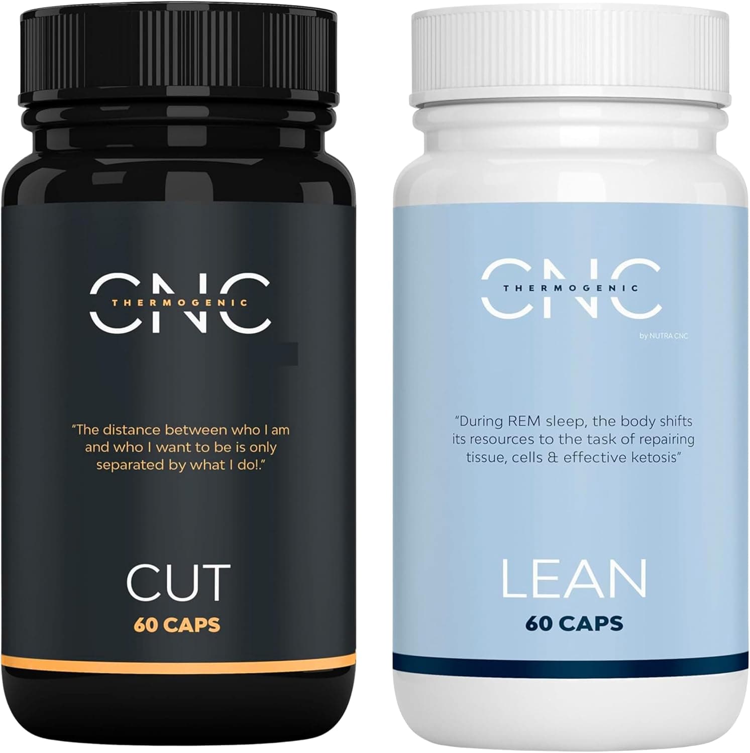 Quemagrasas Potente para Adelgazar CUT+LEAN 2x pack, Pastillas para Adelgazar Muy Rapido – Control del Apetito con L-Carnitina, Garcinia y Curcuma – Rapido, Efectivo para Mujer y Hombre