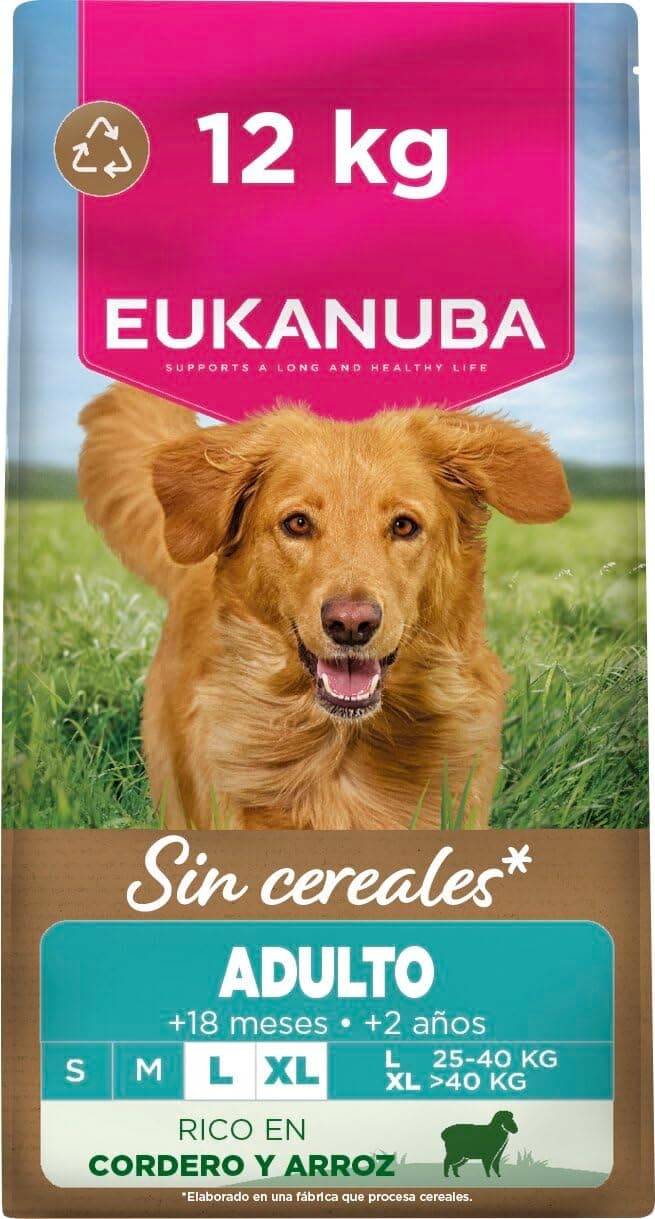 EUKANUBA Alimento Seco para Perros de Razas Grandes sin Cereales, 12kg