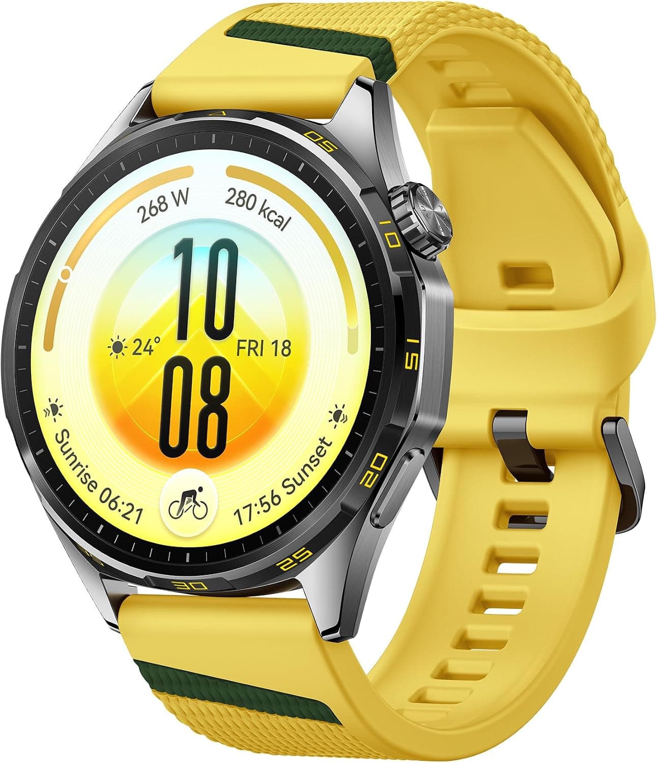 HUAWEI Watch GT 7 46mm Smartwatch, GPS, iOS, 21 Días Autonomía, Amarillo