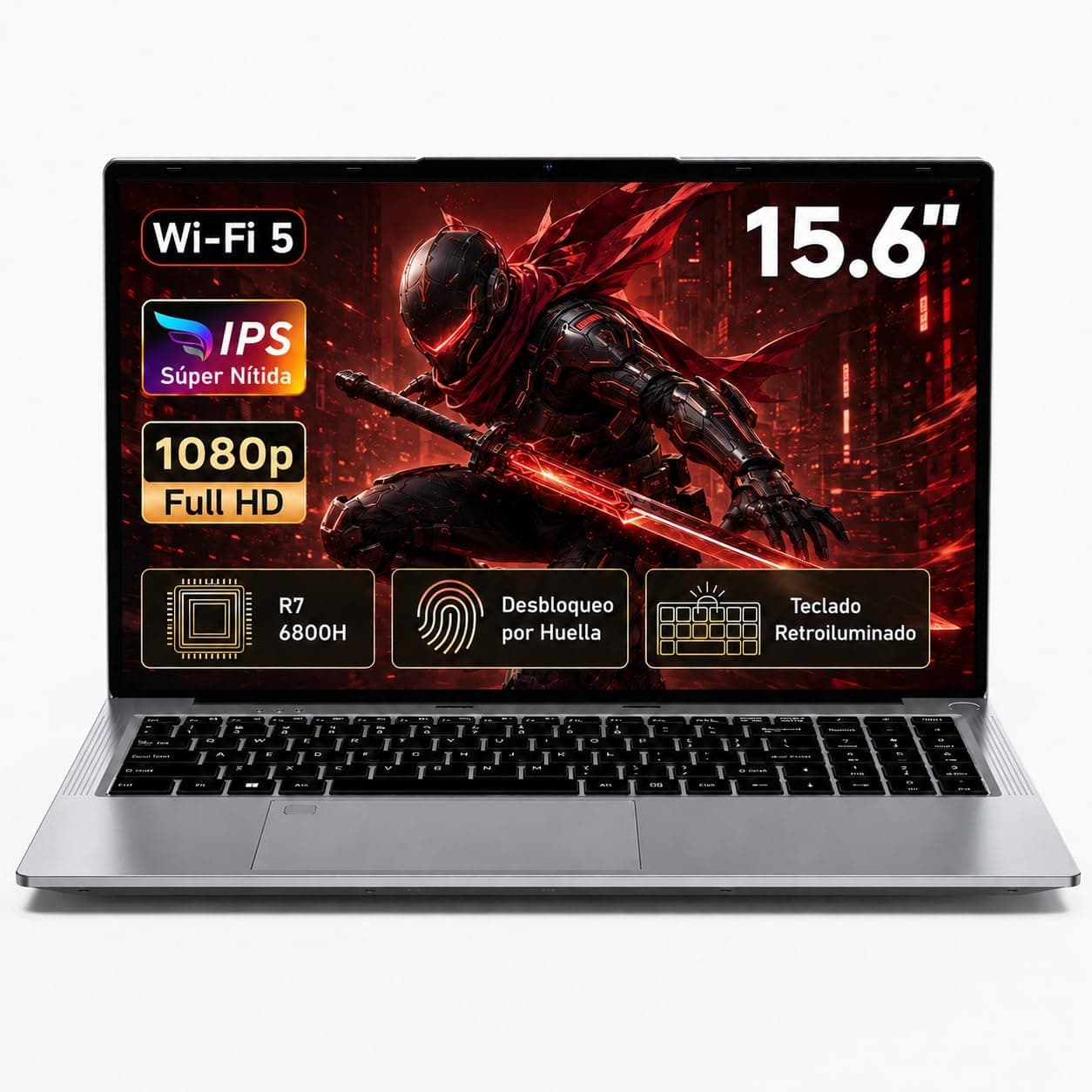 PC Portátil Gaming Laptop 15,6 Pulgadas, R7 6800H, 32GB RAM 1TB SSD