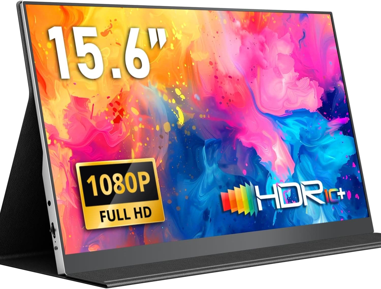 Yodoit Monitor Portátil Pantalla Portatil de 15,6 Pulgadas IPS 1080P FHD Display USB Type-C de Computadora, Juego HDR con HDMI/USB C para MacBook PC Xbox PS4/5 Nintendo Switch Teléfono